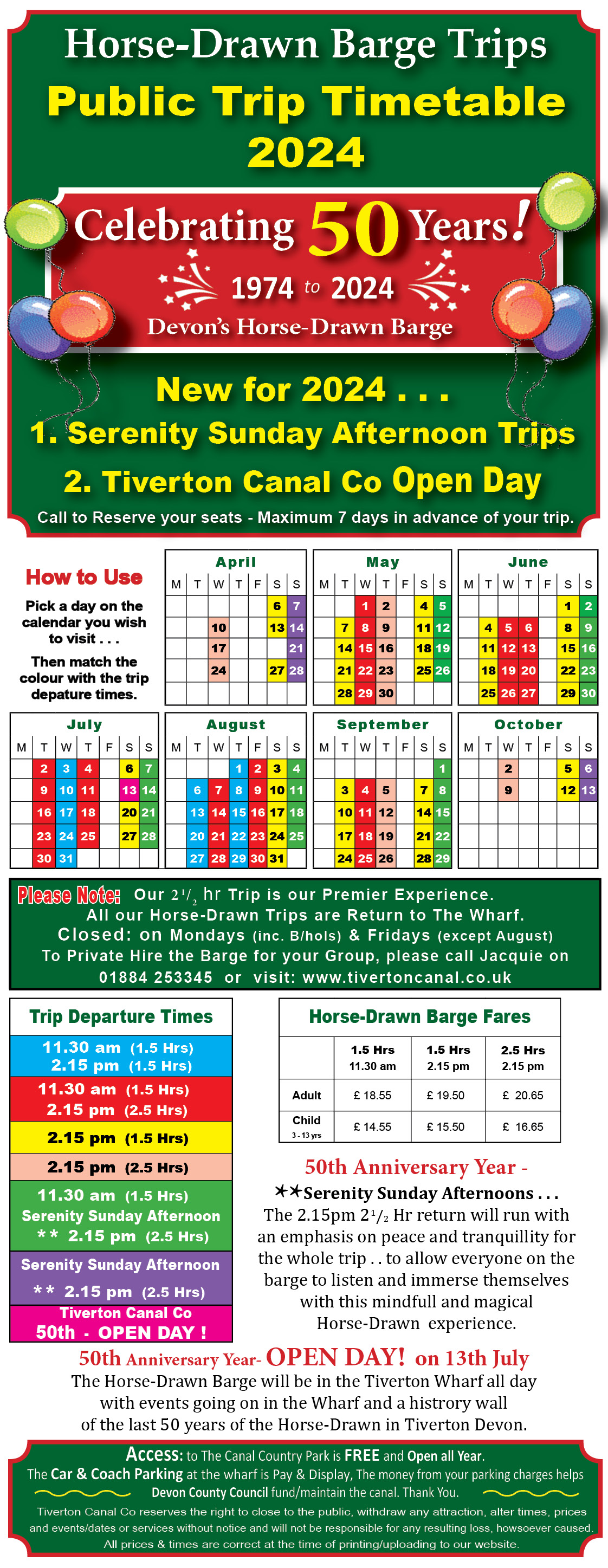 Trip Timetable 2024